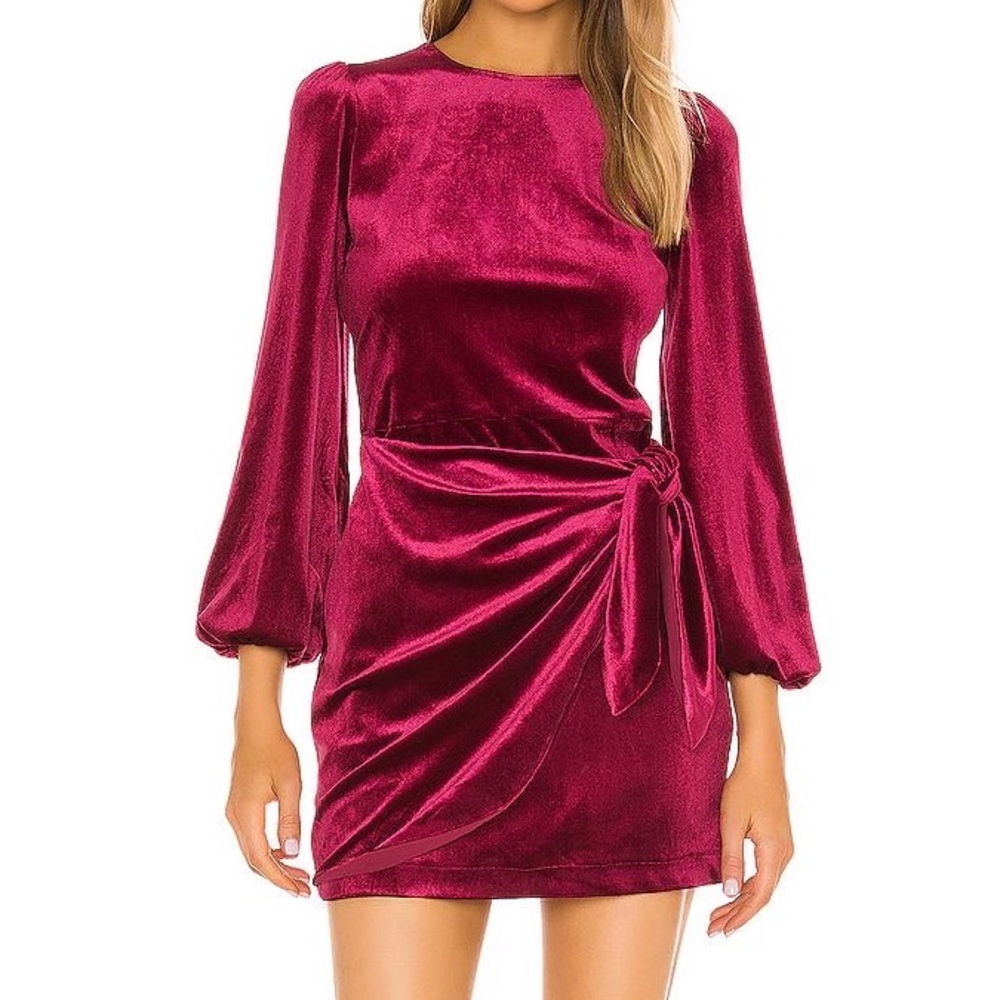 Yumi Kim Red Velvet Mini Dress Size M